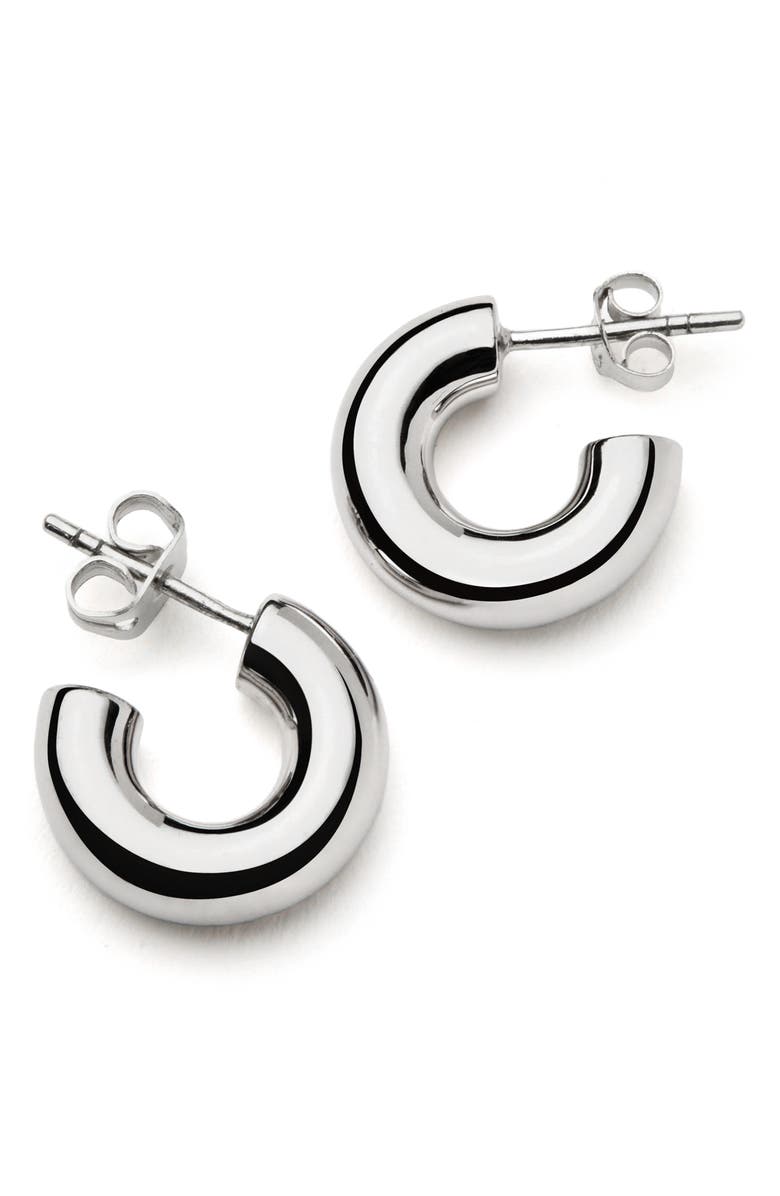Missoma Small Chubby Hoop Earrings, Main, color, Silver