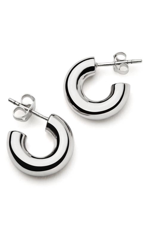 Missoma Small Chubby Hoop Earrings in Silver 