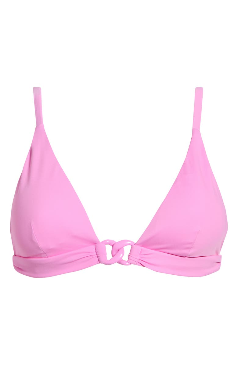 Vitamin A<sup>®</sup> Luxe Link Bralette Bikini Top, Alternate, color, Bubblegum
