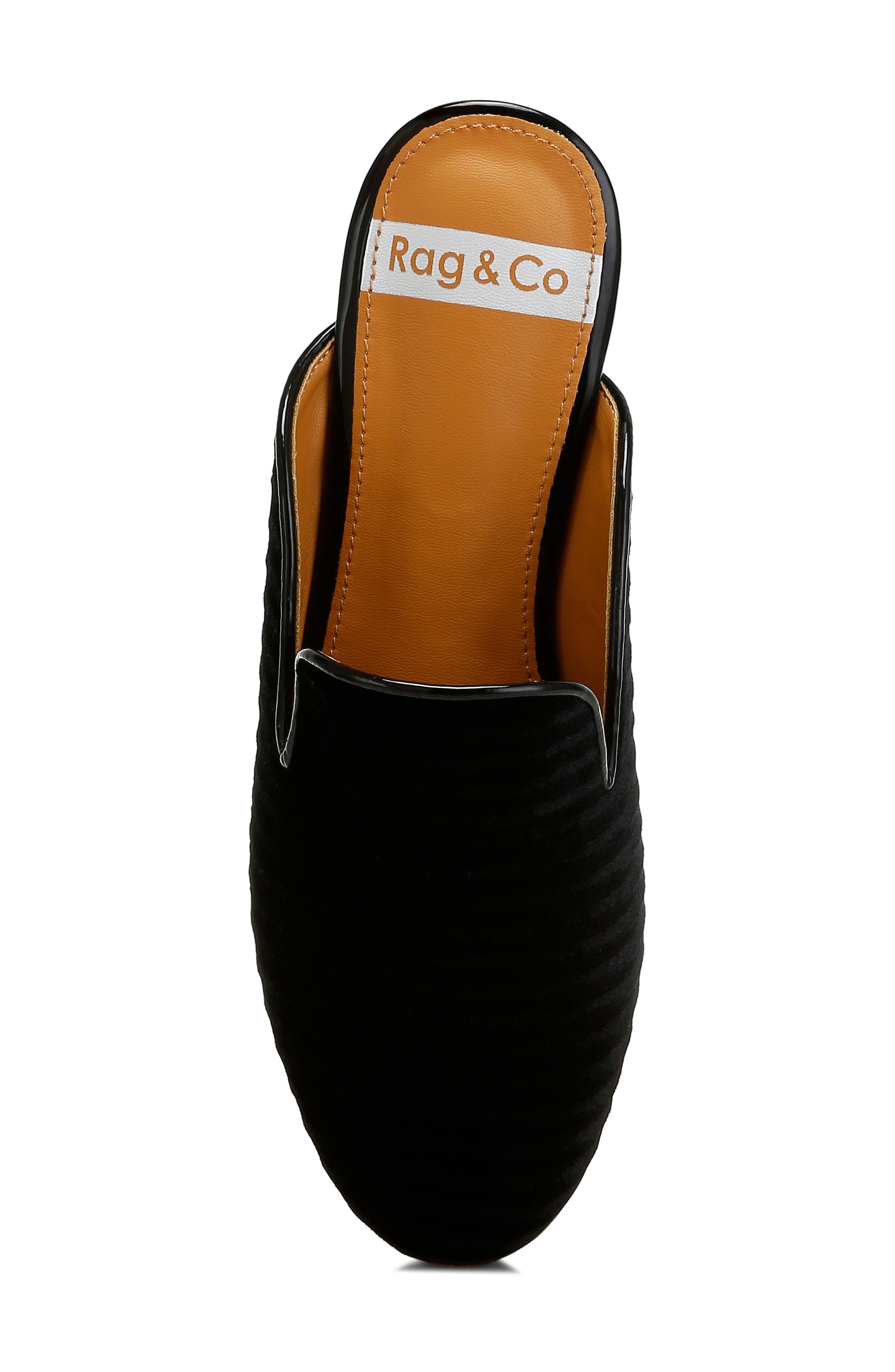 Rag & Co Ouzini Textured Velvet Mule, Alternate, color, 