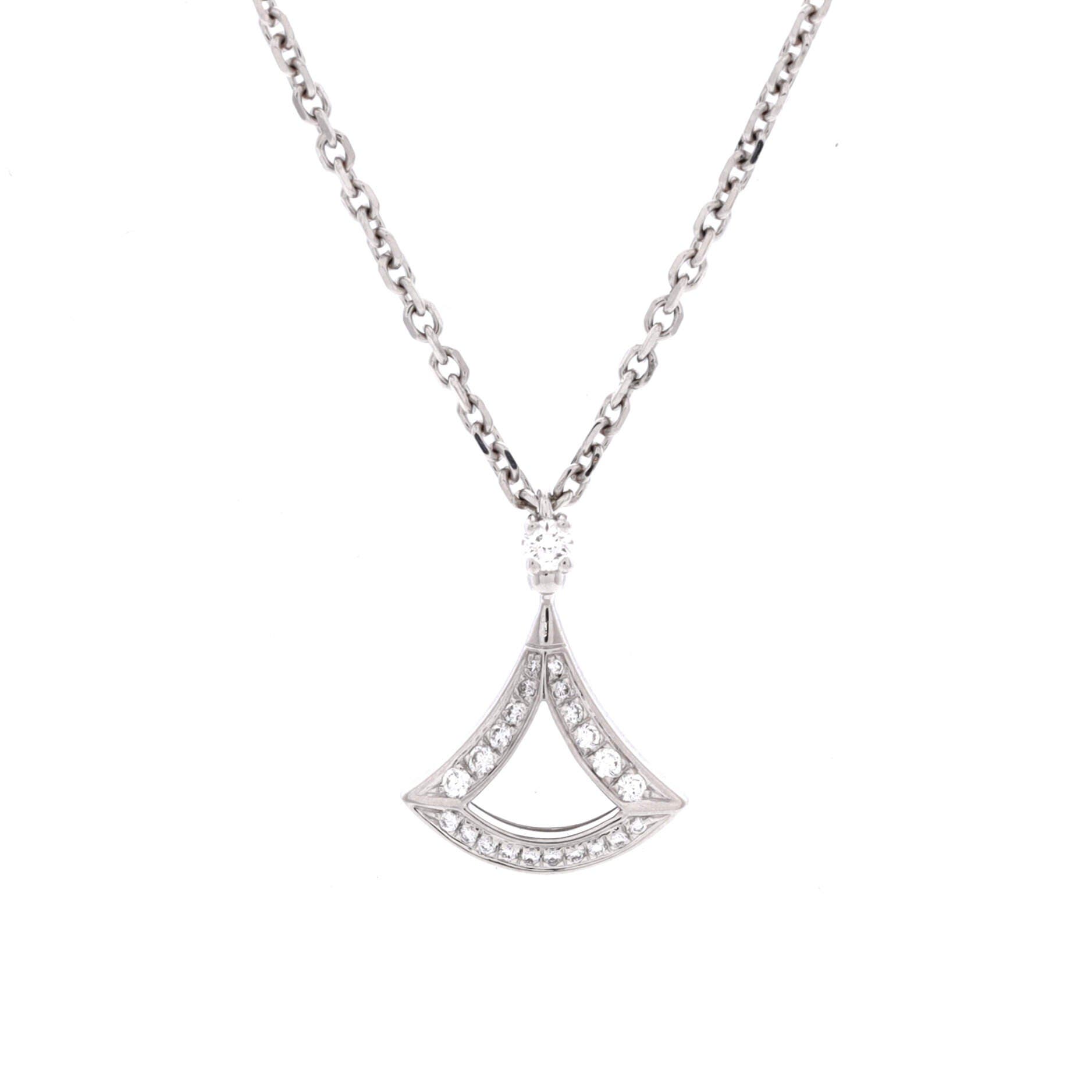 Divas' Dream Openwork Pendant Necklace 18K White Gold with Diamonds, Main, color, Metallic Gold