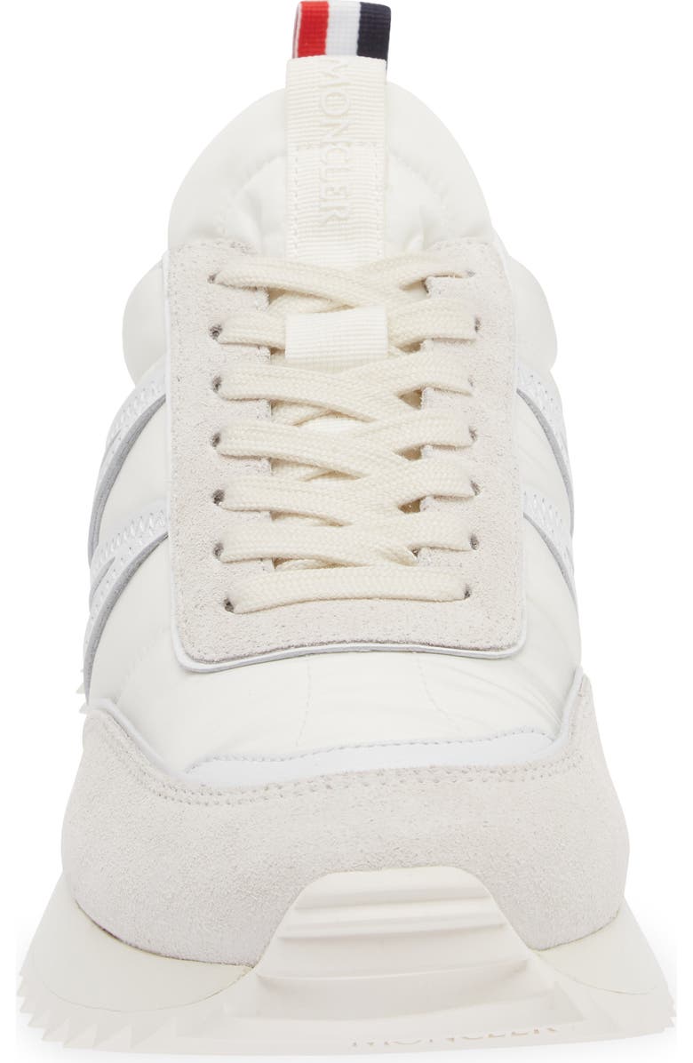 Moncler Pacey Mixed Media Sneaker, Alternate, color, Gardenia