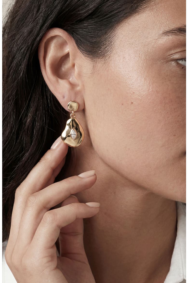 Marquise Drop Earrings, Alternate, color, CLEAR