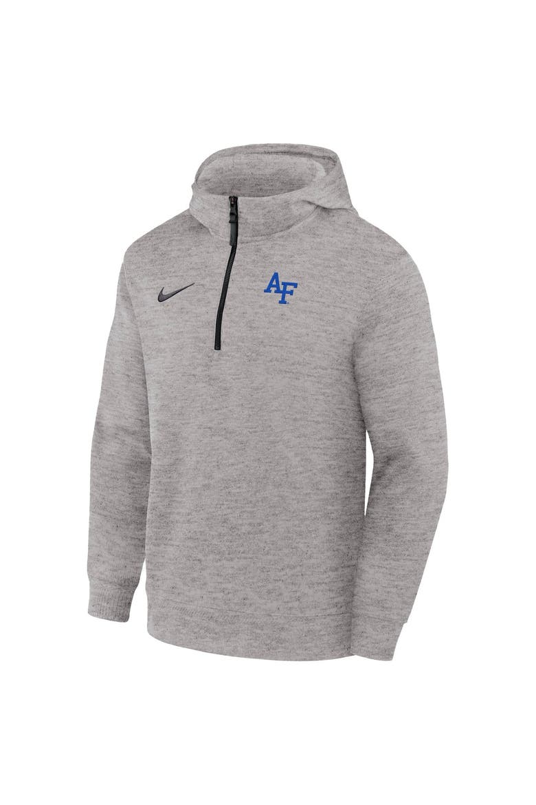 Men's Nike Gray Air Force Falcons Coaches Dri-FIT Half-Zip Hoodie, Alternate, color, Gray