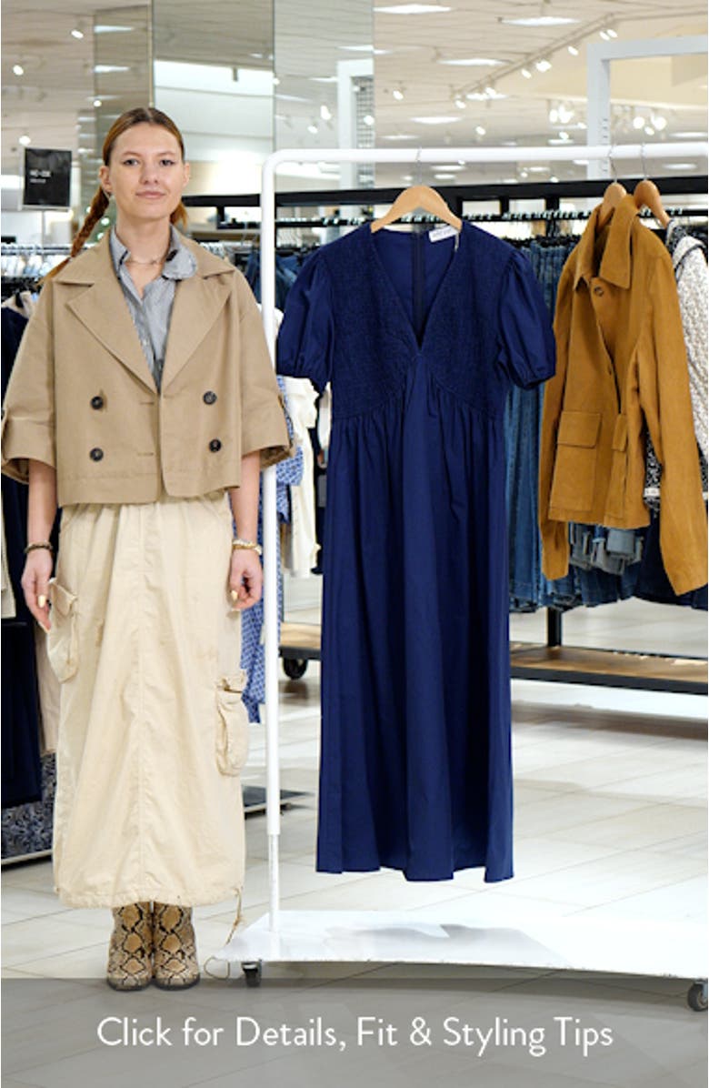 Ilyana Puff Sleeve Cotton Maxi Dress, sales video thumbnail