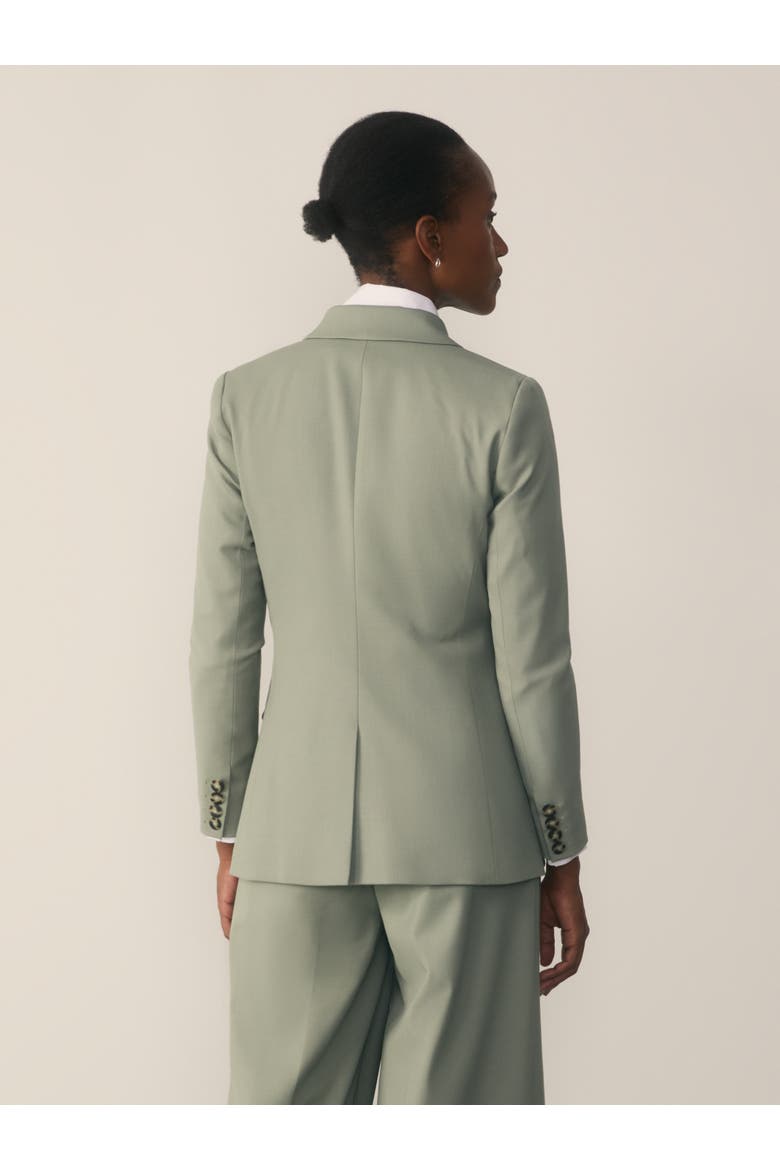 Double-Breasted Blazer, Alternate, color, Green