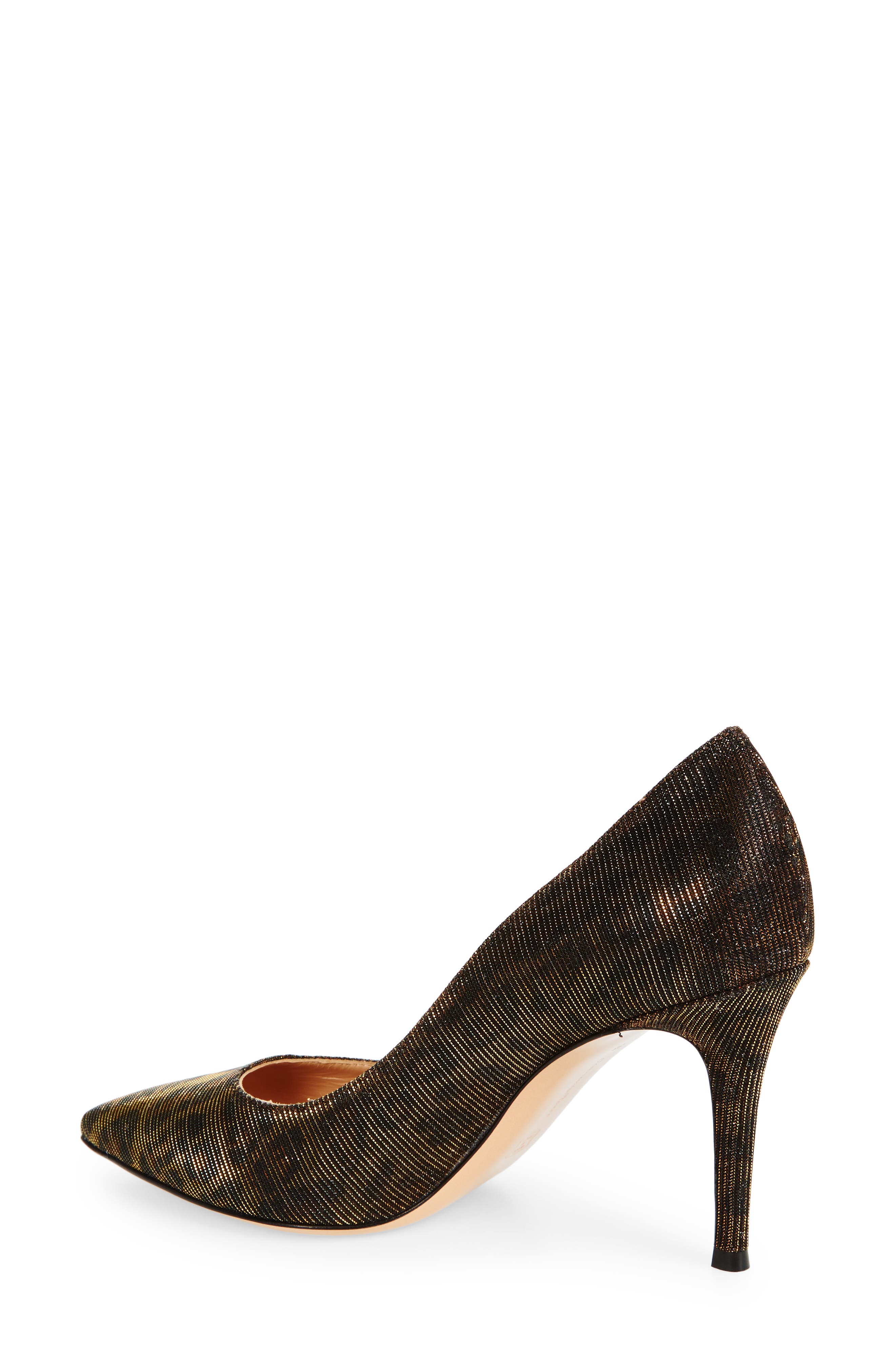 Gianvito Rossi Exopard Leopard Crystal Embellished Pointed Toe Pump, Alternate, color, Leopard Print