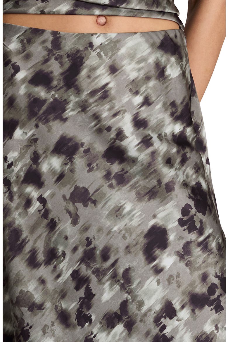 Bias Cut Printed Maxi Skirt, Alternate, color, TURTLE GREEN MULTI