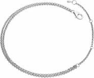 Lucy Quartermaine Double Chain Drop Anklet