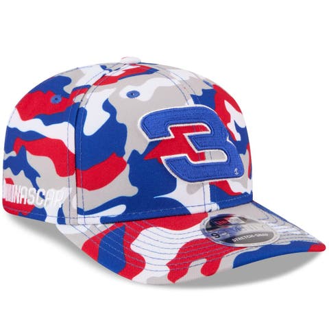 Men's New Era White Austin Dillon Patriotic Camo 9SEVENTY Stretch-Snap Hat