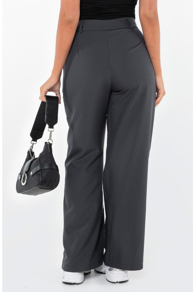 Archer Pleated Wide Leg Pants, Alternate, color, CHARCOAL
