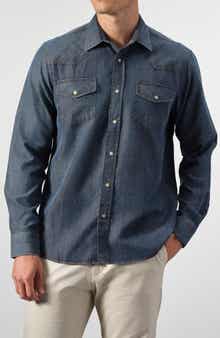 STUDIO GARNET LOS ANGELES Snap-Up Denim Western Shirt
