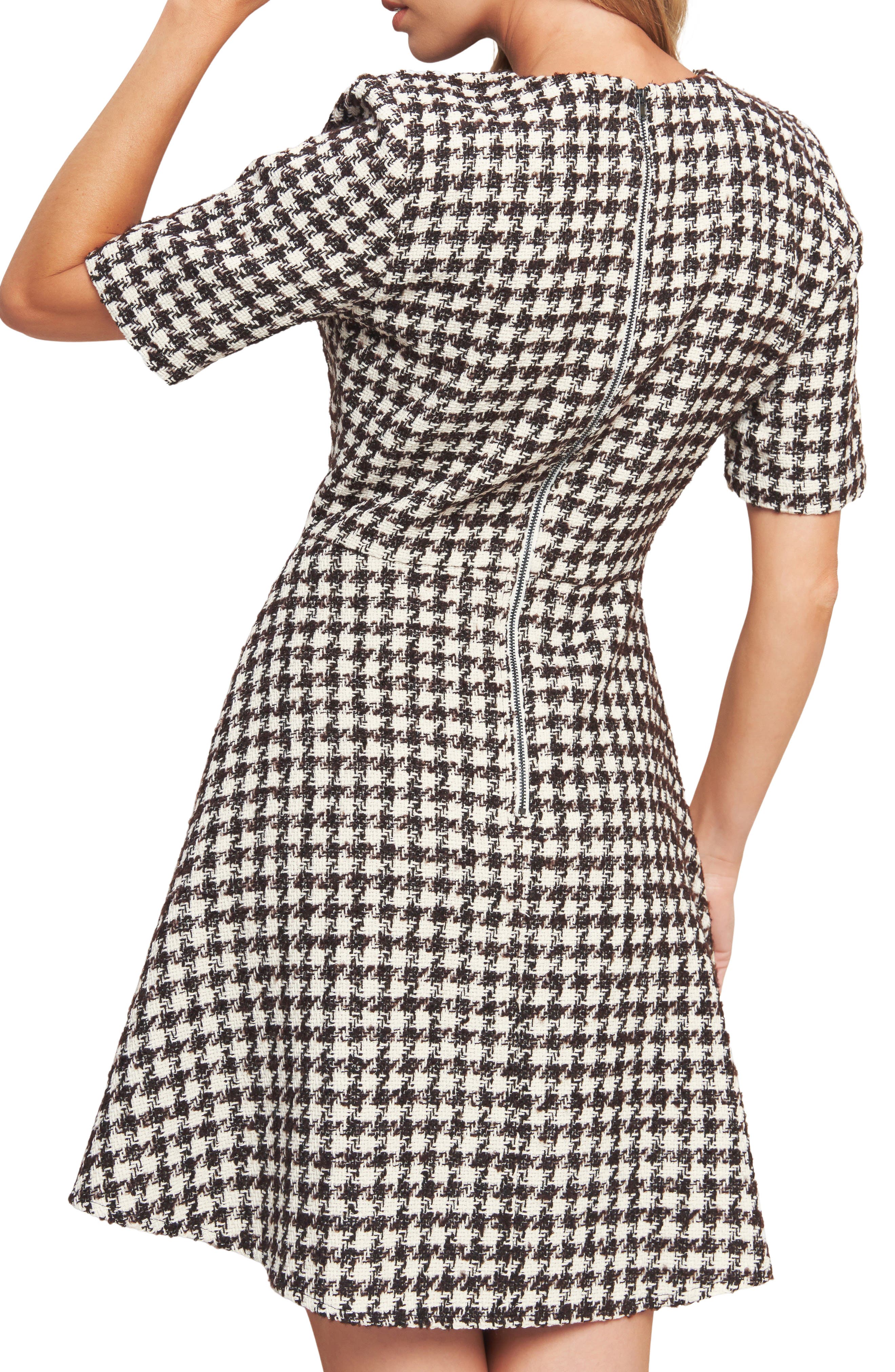 Short Sleeve Tweed Minidress - image 2