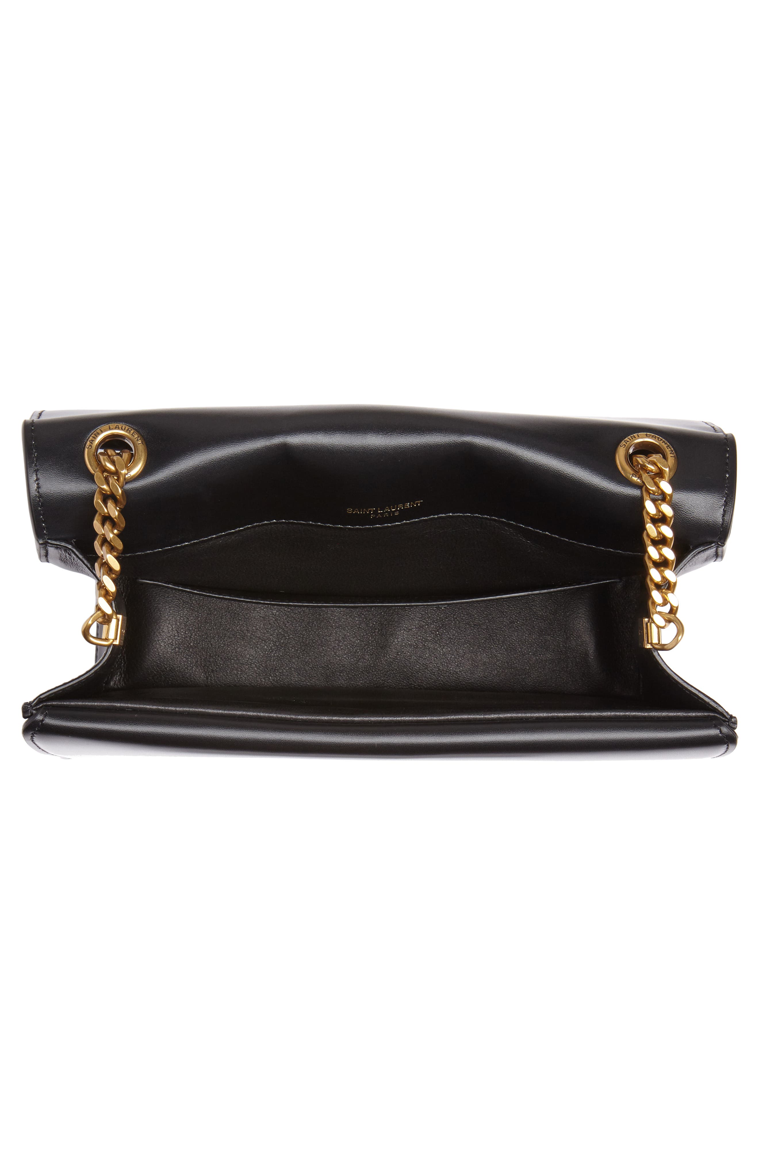 Sulpice Leather Shoulder Bag, Alternate, color, NOIR