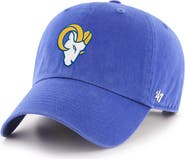 '47 Men's '47 Royal Los Angeles Rams Secondary Logo Clean Up Adjustable Hat