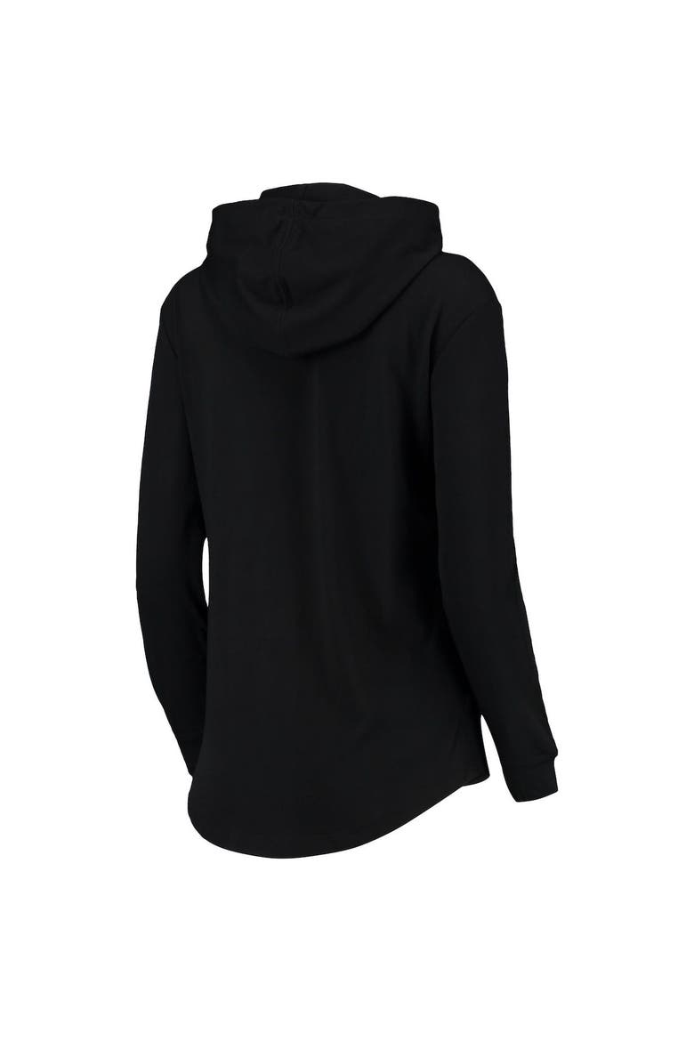 Women's Levelwear Black Chicago Cubs Vivid Scuba Neck Pullover Hoodie, Alternate, color, Black