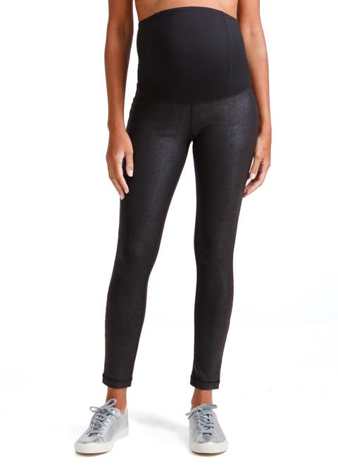 Faux Leather Maternity Leggings