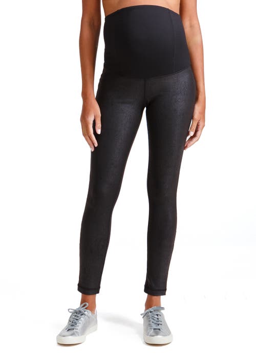 Ingrid & Isabel Faux Leather Maternity Leggings In Black