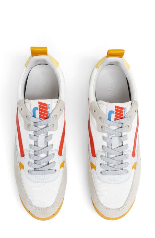Oncept Montreal Leather Sneaker In White/retro Red