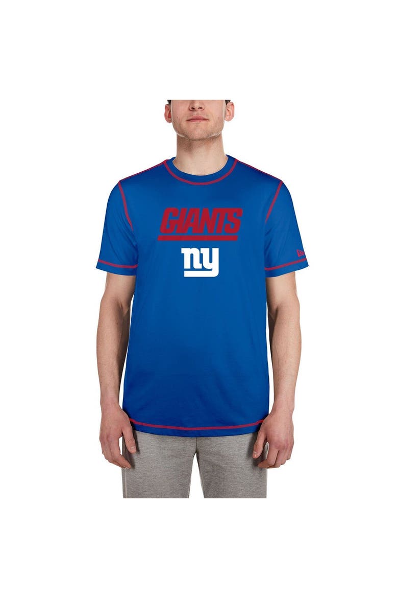 Men's New Era  Royal New York Giants Third Down Puff Print T-Shirt, Alternate, color, Royal