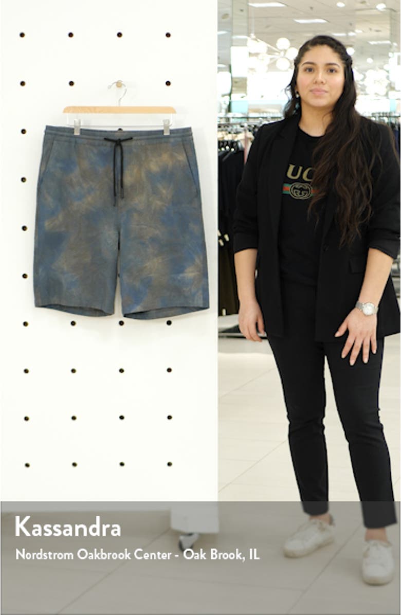 Andre Slim Fit Textured Pull-On Shorts, sales video thumbnail