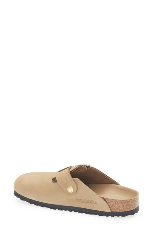 Birkenstock Boston Big Buckle Clog In Brown