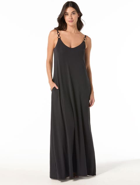 evening dress cover ups Women's Cover-Up Formal Dresses & Gowns Size:UK 11 / US 12 7.7.26 Black MissPap Denim Sleeveless White scher en suspension ou