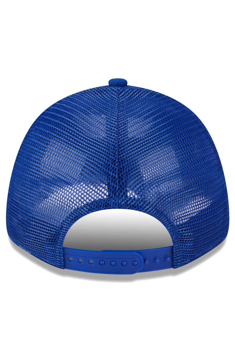 New Era Men's New Era Royal Philadelphia 76ers Plate Oversized Patch Trucker 9FORTY Adjustable Hat, Alternate, color, Royal