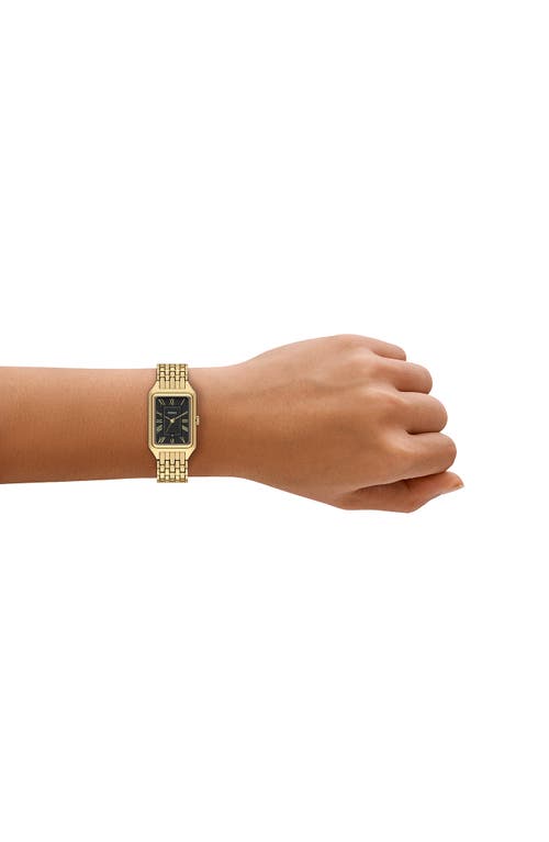 Fossil Women's Raquel Three-hand Date Gold-tone Stainless Steel Watch, 23mm In Gold