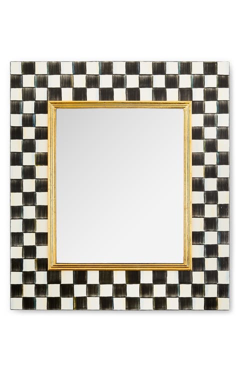 Courtly Check Enamel Wall Mirror