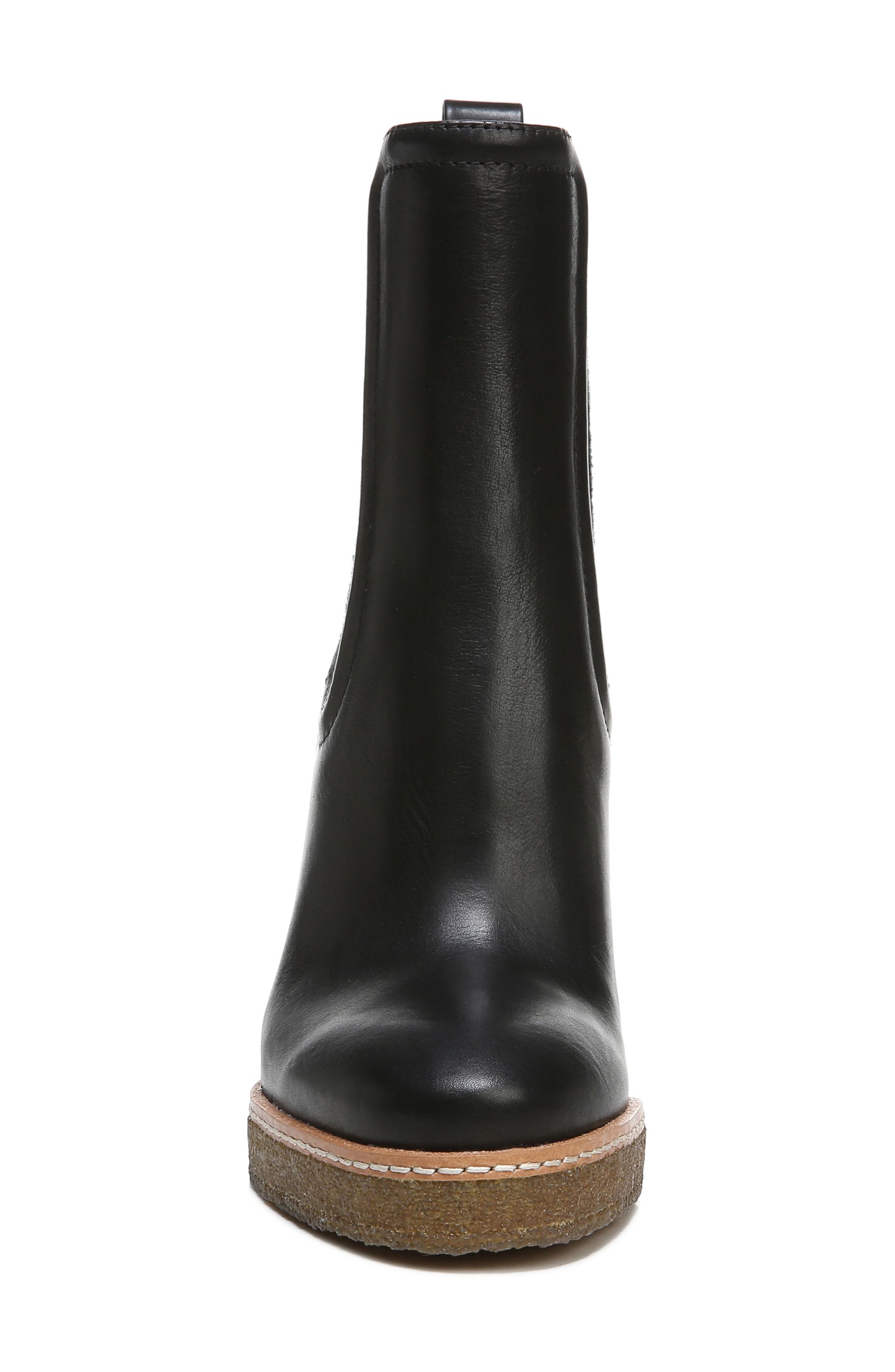 Aari Waterproof Wedge Chelsea Boot, Alternate, color, BLACK