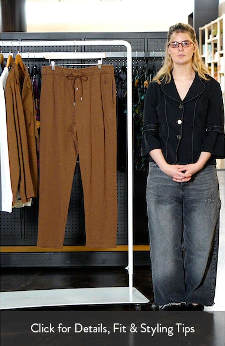 Herringbone Twill Pajama Pants, sales video thumbnail