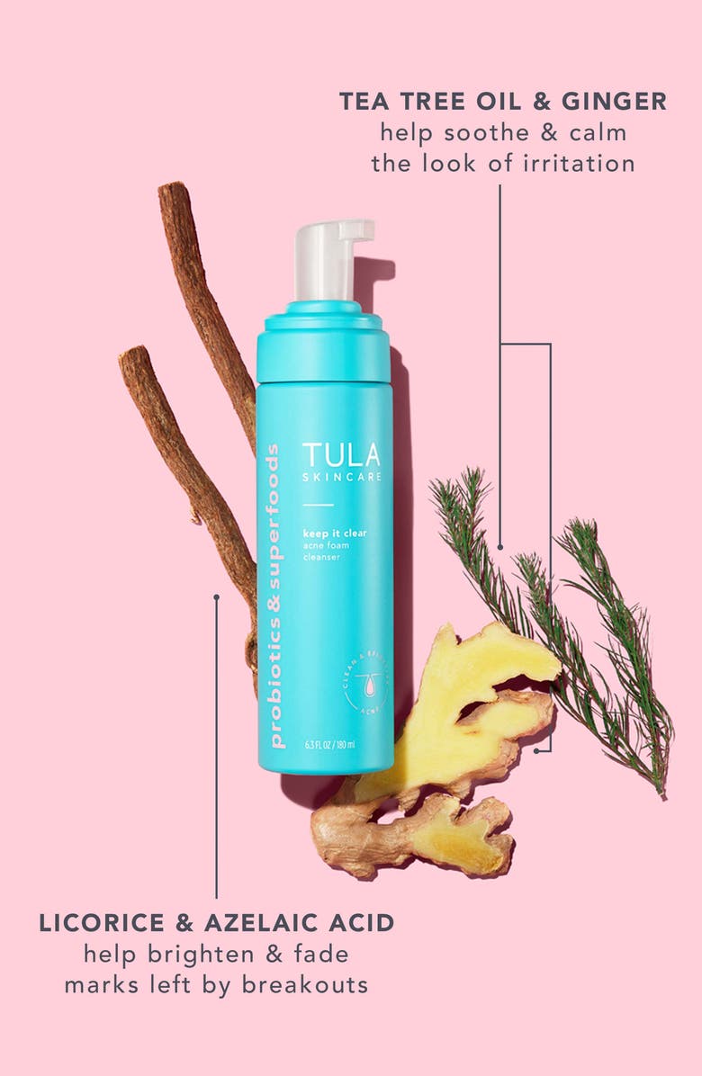 TULA Skincare Keep It Clear Acne Foam Cleanser, Alternate, color, 