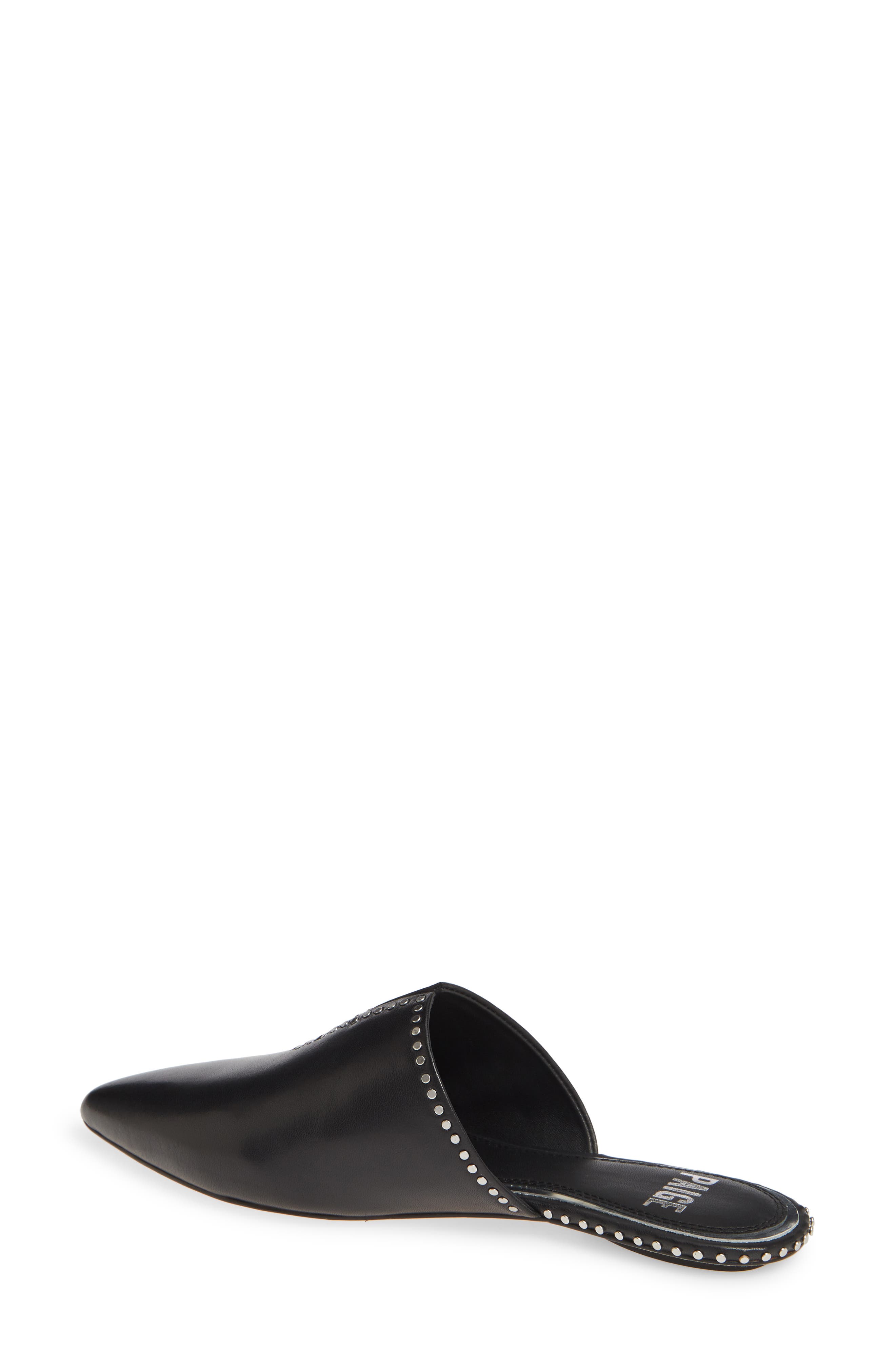 PAIGE Alia Studded Pointed Toe Mule, Alternate, color, 