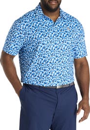 Original Penguin Big & Tall Underwater Mosaic Performance Polo Shirt