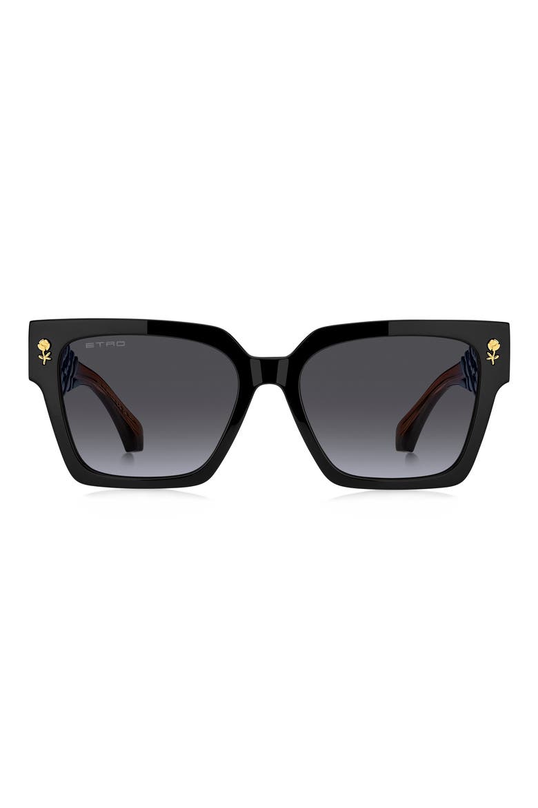 55mm Gradient Rectangular Sunglasses, Main, color, 0IPA-GB