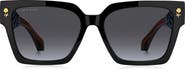Etro 55mm Gradient Rectangular Sunglasses