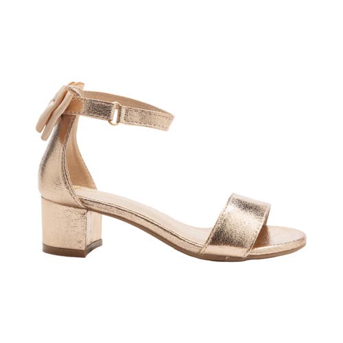 Tulleen Metallic-finish Block-heels Sandals In Gold