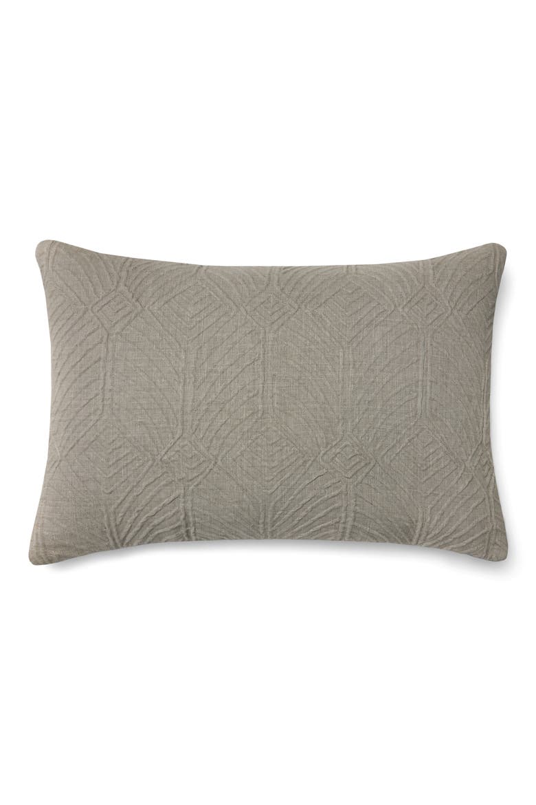 Ruggenti Linen Throw Pillow, Main, color, ASH