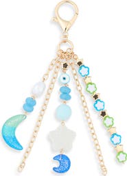 Leith Moon Bead Bag Charm