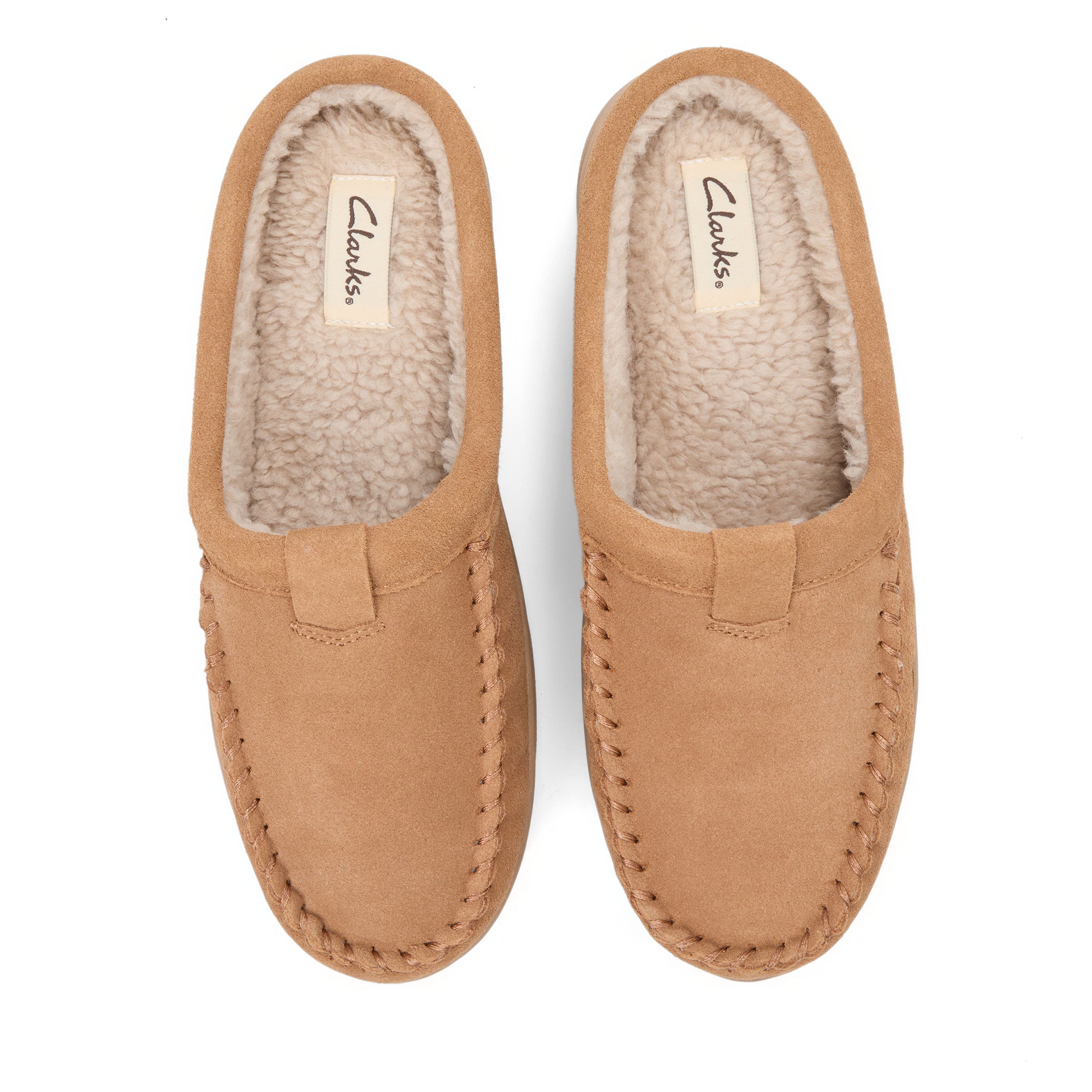 Clarks® Cow Suede Moc Toe Clog With Tab Detail Slippers (Men) | Nordstrom