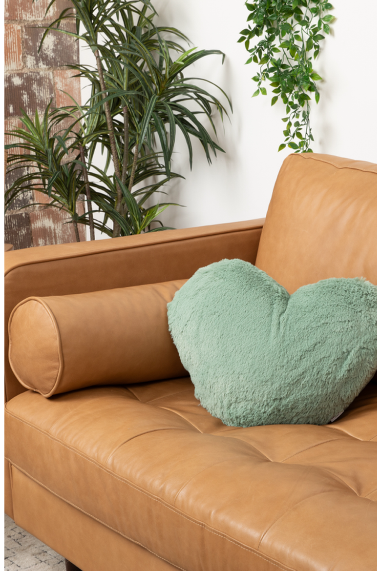 Super Sized Heart to Hug Pillow with Pocket, Alternate, color, Sage