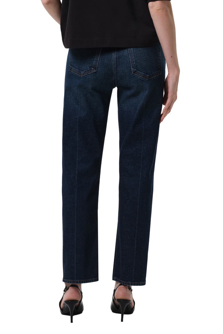 Blaine High Waist Ankle Straight Leg Jeans, Alternate, color, SUTHERLAND DARK