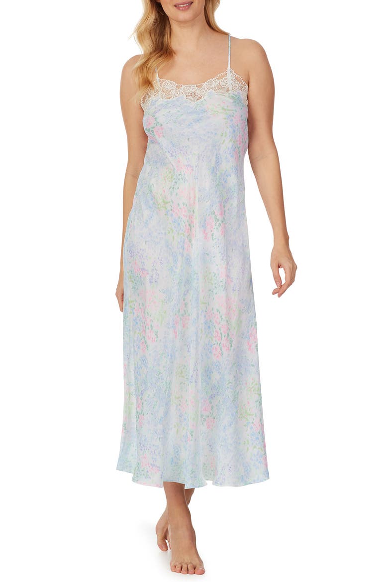 Ballet Satin Nightgown, Main, color, WATERCOLOR