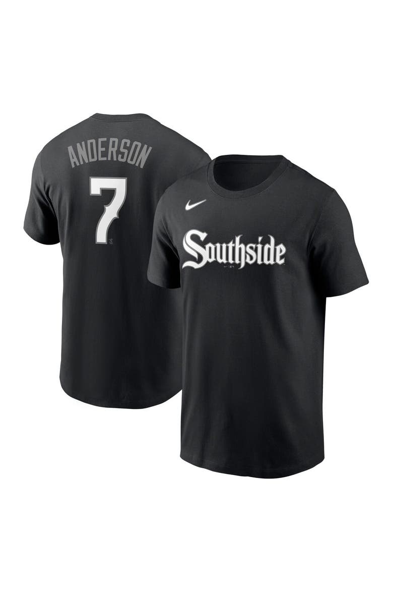 Men's Nike Tim Anderson Black Chicago White Sox City Connect Name & Number T-Shirt, Main, color, Black