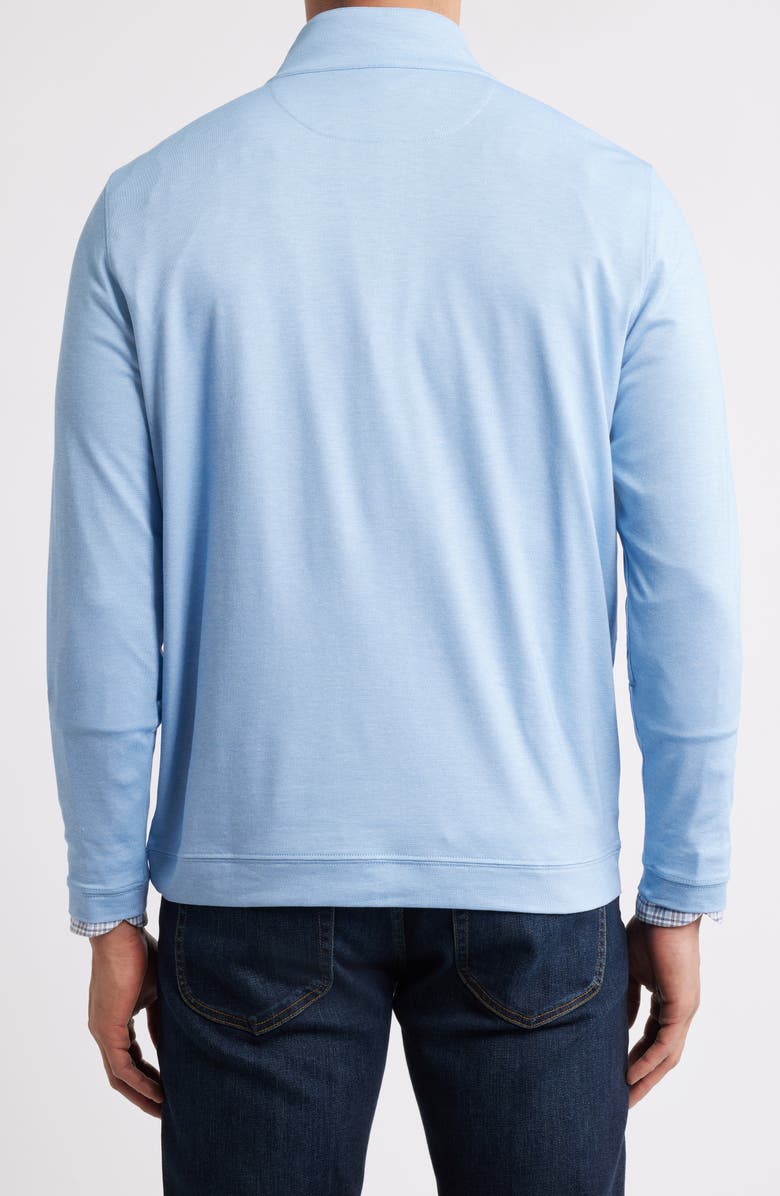 Pima Cotton & Modal Blend Piqué Quarter Zip Pullover