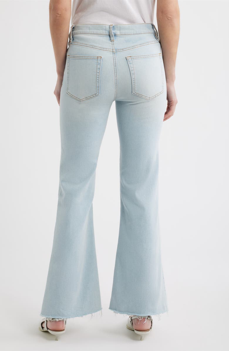 FRAME The Icon Raw Hem Flare Jeans, Alternate, color, Preen Raw After