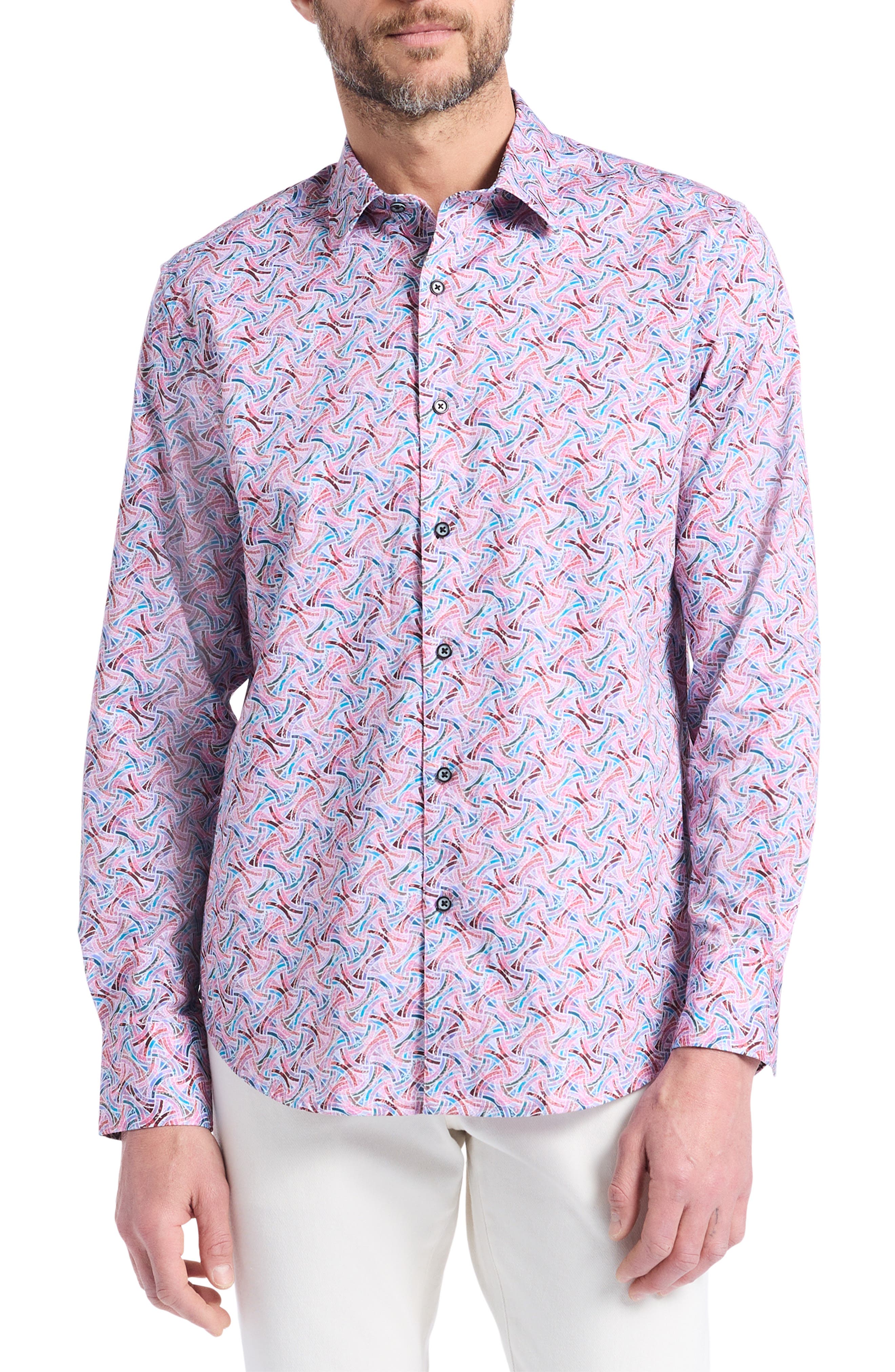 Robert Graham Brucknell Cotton Button-Up Shirt