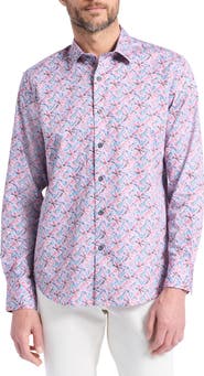 Robert Graham Brucknell Cotton Button-Up Shirt