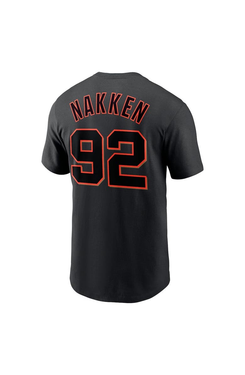 Nike Men's Nike Alyssa Nakken Black San Francisco Giants Name & Number T-Shirt, Alternate, color, Black